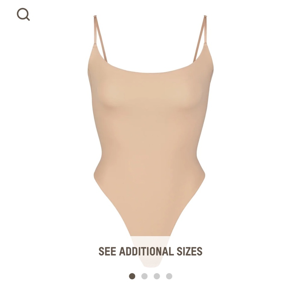 NWT SKIMS cami thong bodysuit - L